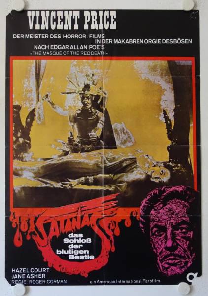 The Masque of the Red Death original release german movie poster